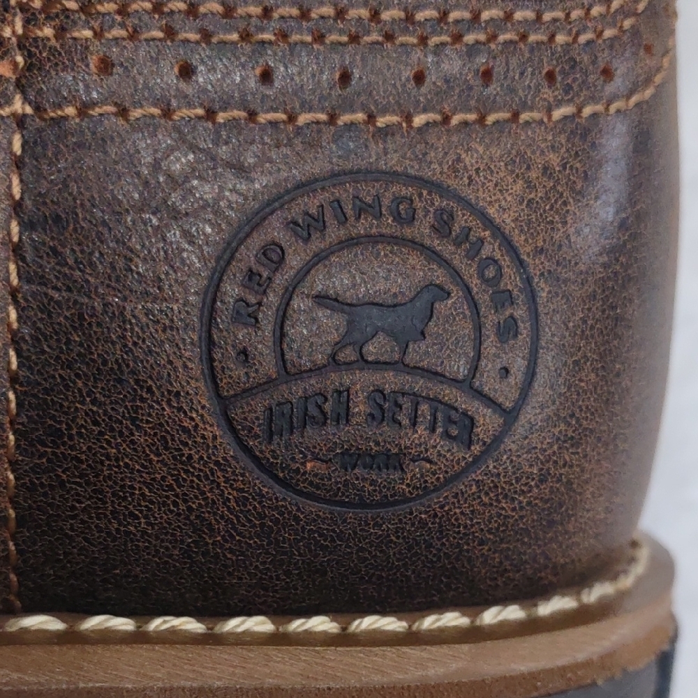 IRISH SETTER, Work, Size,7.5B,Brown and Pink Western Boots - Picture 7 of 17